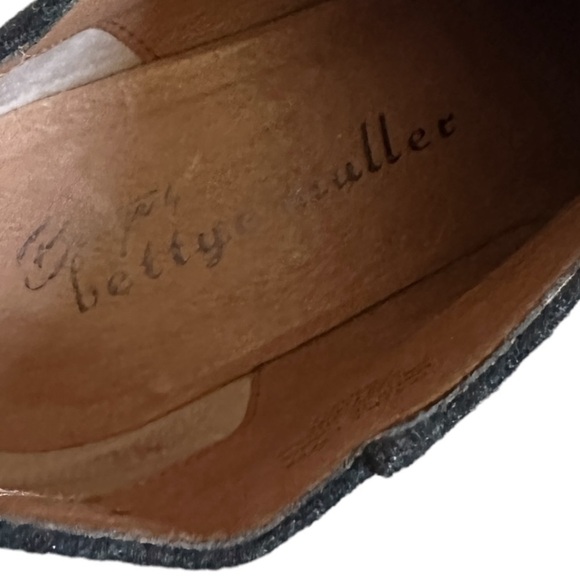 Bettye Muller Wool Charcoal Gray Point Toe Classic Ankle Boots Size 10 - Picture 7 of 10